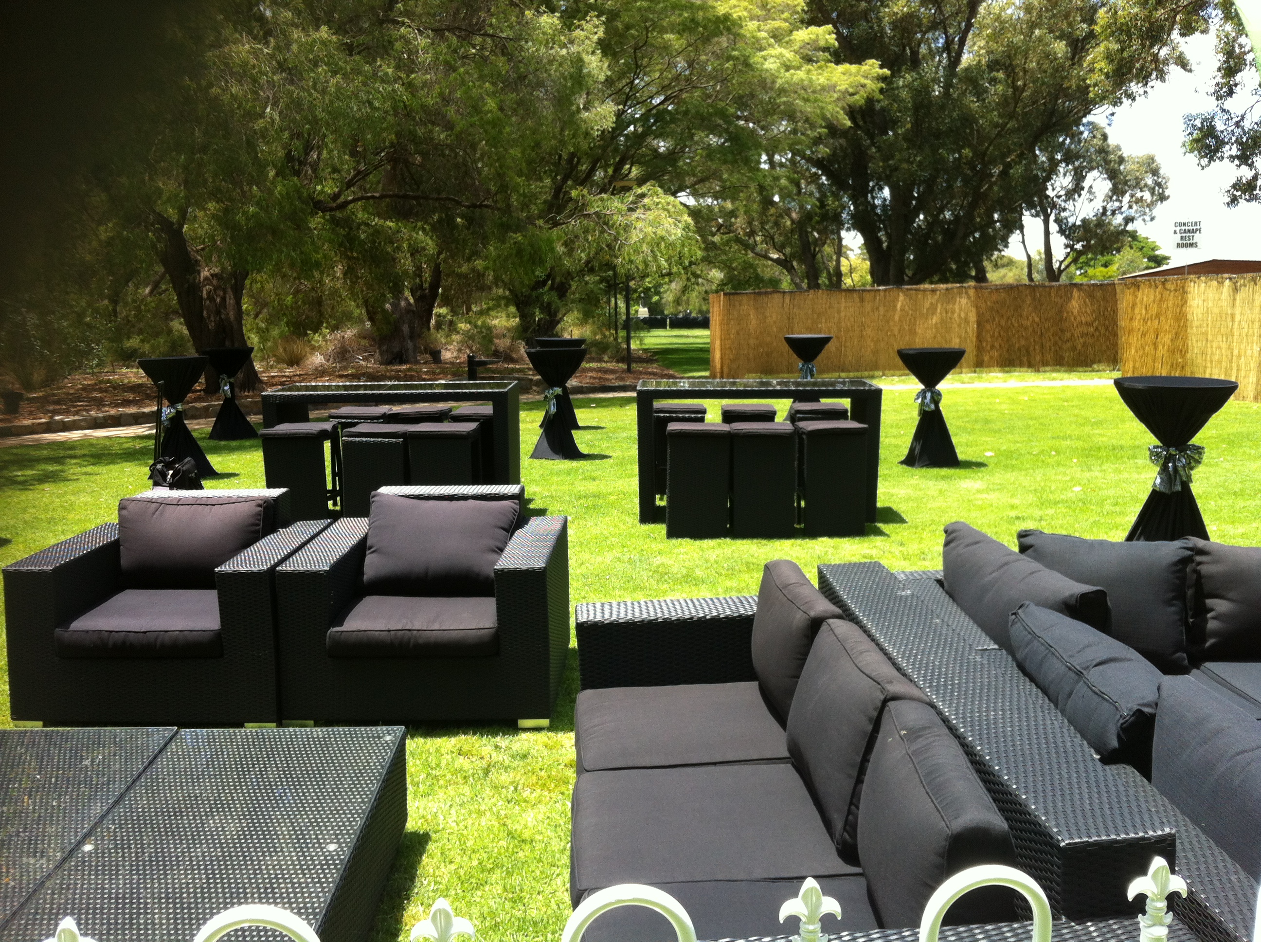Wicker High Tables & Lounge Settings